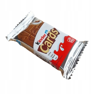 Kinder Cards 1 sztuka wafelek dla dzieci włoski 25,6g