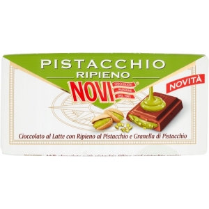 Czekolada mleczna z nadzieniem pistacjowym pistacjowa Novi 105g