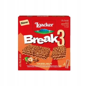 Wafelki orzechowe nadziewane LOACKER 4x19g Włoskie