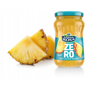 Dżem ananasowy Santa Rosa Zero Cukru Bez Cukru 300g Włoski