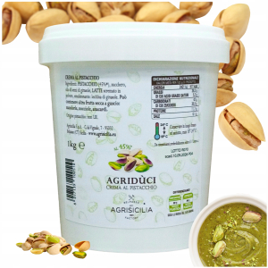 Krem pistacjowy 45% Pistacji 1kg 1000g AGRISICILIA Sycylia PASTA PISTACJA