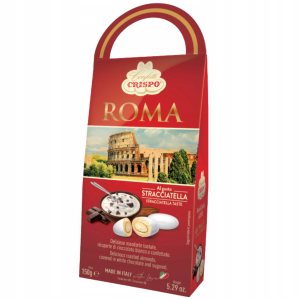 Migdały w białej czekoladzie Crispo Roma Stracciatella 150g Czekolada