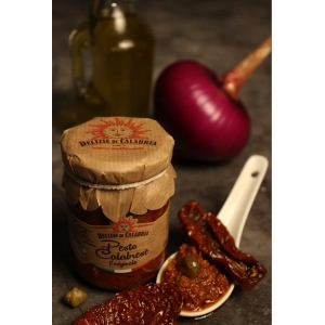 Pesto Calabrese włoskie pesto suszone pomidory Delizie di Calabria 130g