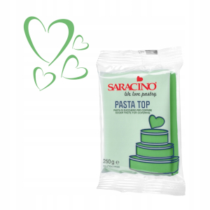 Masa cukrowa na tort Saracino Pasta Top Jasna Zielona 250g Włoska