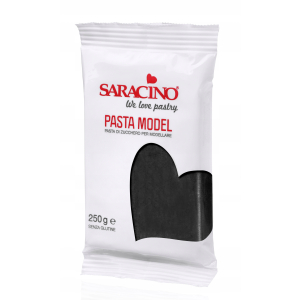 Masa cukrowa Czarna do figurek modelowania 250g Saracino Włoska Włochy