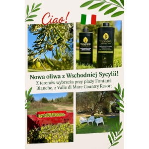 Oliwa Extra Vergine TiVOGGHIU 100% Natural 0,75L NATURALNA Sycylia Olej