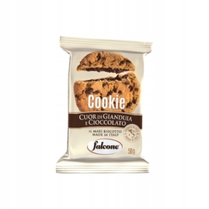 Kruche ciastka z czekoladowym nadzieniem Falcone Cookies Gianduia 200g