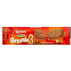 Wafelki orzechowe nadziewane LOACKER 4x19g Włoskie