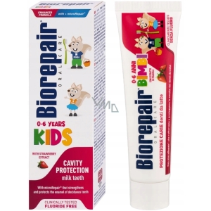 BioRepair Kids pasta do zębów o smaku truskawkowym dla dzieci 0-6 lat 50ml