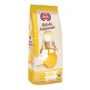 Pata Patatina Chipsy rzemieślnicze karbowane 130g włoskie