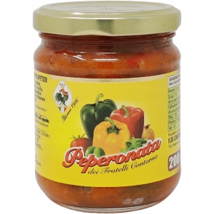 Pasta puree z papryki słodkiej sos Peperonata di Contorno 200g Sycylia