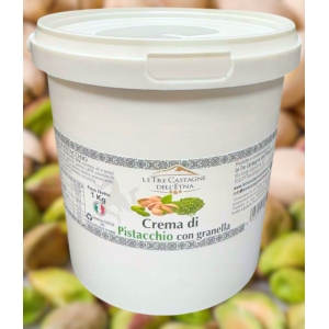 Krem pistacjowy z kawałkami pistacji 40% Le Tre Castagne dell’Etna 1kg