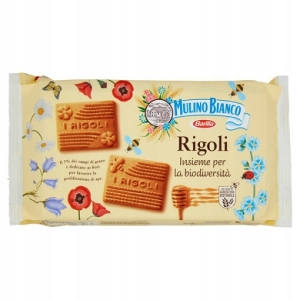 Ciastka kruche z mlekiem i miodem Rigoli Miele Mulino Bianco 400g Włoskie