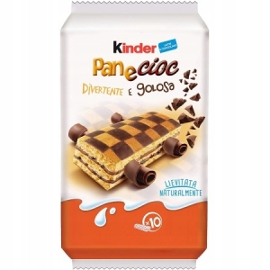 Biszkoptowe Kanapki z Czekoladą Ferrero Kinder Pan e Cioc 10×29g Włoskie