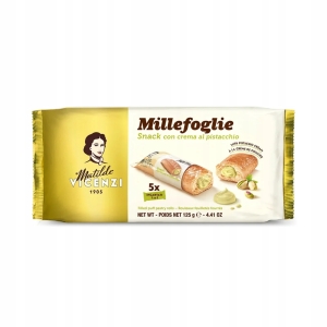 Kruche ciasteczka Matilde Vicenzi z kremem pistacjowym 125gr