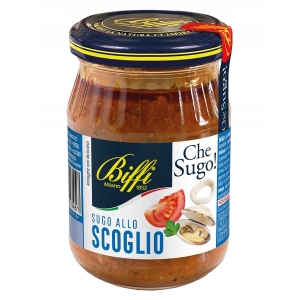 Sos z owocami morza do makaronu pomidorowy Sugo Scoglio 190g Biffi włoski