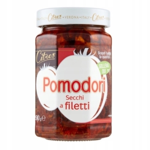 Włoskie Suszone pomidory w plastrach Pomidori Filetti 520g Citres