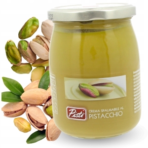 Krem pistacjowy PISTI Sycylia 600g 45% Pistacji Pasta Pistacjowa Włochy