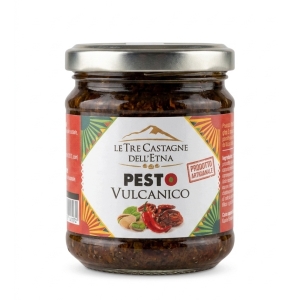 Pesto z pistacji 40% i suszonych pomidorów Le Tre Castagne dell’Etna 200g