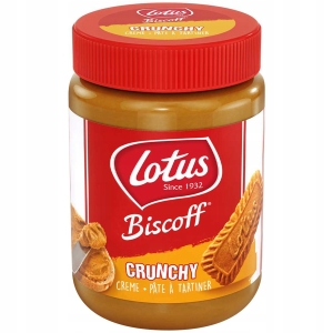 LOTUS Biscoff krem ciasteczkowy CRUNCHY herbatnikowy z kawałkami 380g