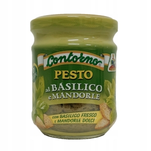 Pesto bazyliowe z migdałami Contorno alla Siciliana 180g Sycylijskie