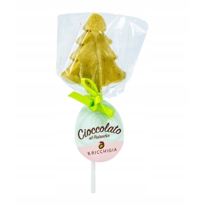 Choinka pistacjowa z czekolady pistacjowej 100g Aricchigia z Bronte Święta