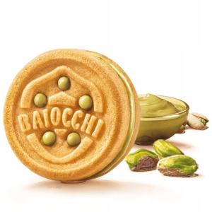 Ciastka Baiocchi z kremem pistacjowym 240g