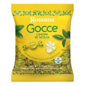 Cukierki Rossana Gocce Cukierki karmelowe z nadzieniem cytrynowym Fida 175g