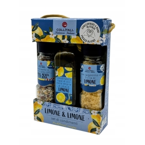 Włoski Zestaw Prezentowy Collitali Limone & Limone – Oliwa, Sól, Przyprawa