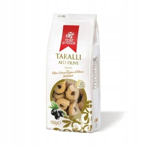 Taralli Fiore di Puglia oliwka przekąska 250g Apulia Włoskie