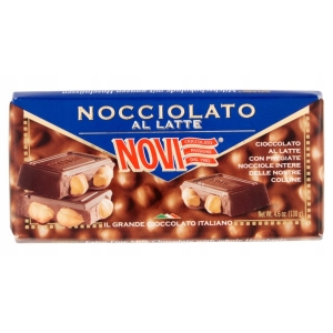 Czekolada mleczna całe orzechy NOVI Nocciolato Al Latte Włoska 130g