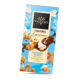 Czekolada mleczna VANINI Tasting Experience z karmelizowanym popcornem 75 g