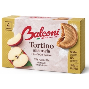 Ciastka jabłkowe 4 × 50 g Balconi Włoskie Tortino alla Mela 200 g