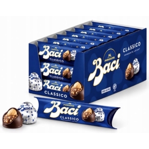 Praliny w deserowej czekoladzie Perugina Baci Classico z orzechami 37,5 g