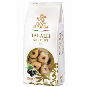 Taralli Fiore di Puglia oliwka przekąska 250g Apulia Włoskie