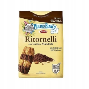 Ciastka kruche Mulino Bianco Ritornelli z kakao i migdałami 700g Włoskie